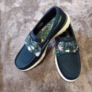 Skechers Women's Flex Travel Boat Shoe Perfomance On-The- Go Navy US 10